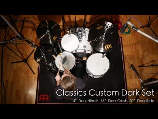 Звучание тарелок meinl cymbals classics custom dark cymbal set