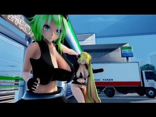 [mmd] パンダヒーロー panda hero (gumi neru)