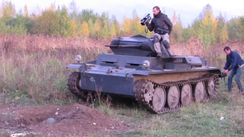 Обкатка танком тренироа