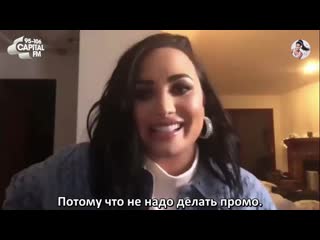 [rus/sub] demi lovato on capital fm 2020