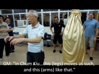 Stepping (in chum kiu) and kicking (chu shong tin training episodes #008)