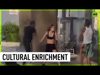 Two women savagely beaten in broad daylight