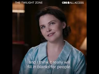 Ginnifer goodwin says that working on #thetwilightzone is like being a part of art