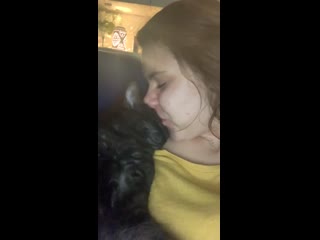 Sleepy nose boops from my fur baby, winnie