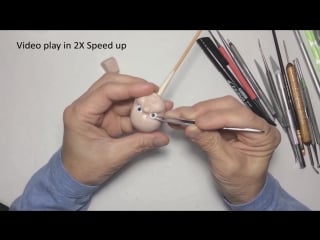 The baby face sculpted a mini baby /маленький ребенок