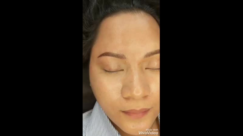 Комбинированная техника волоски+тень