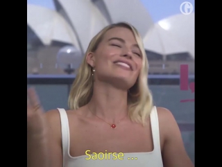 ↳ margot robbie se preparando para o oscar ― guardian australia ― jgbr