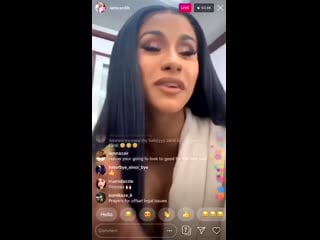 Cardi b mentioning bts in her ig live!