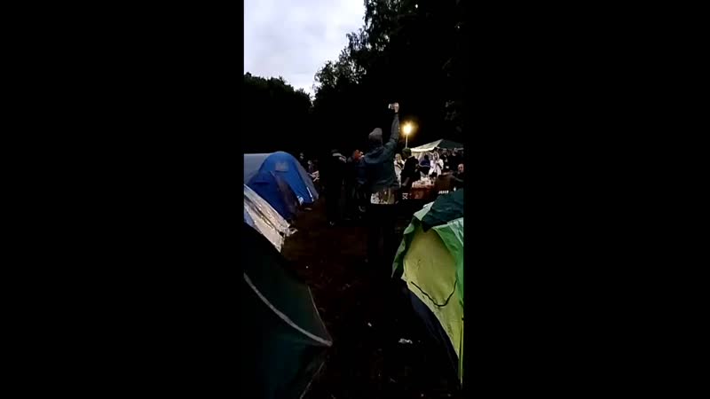Вечер в палаточном лагере у куштау г