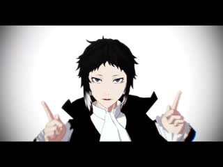 Mmd великий из бродячих псов/bungou stray dogs чуя накахара, рюноске акутагава и осаму дазай