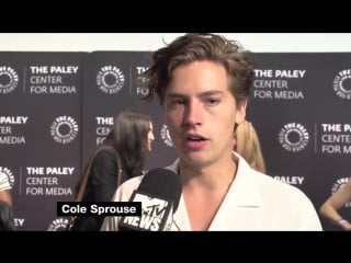 @lilireinhart and @colesprouse talk about their poppy filled photoshoot #paleyfest