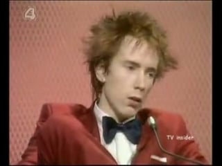 Johnny rotten on juke box jury bbc 70s