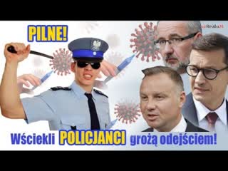 Pilne! wściekli policjanci grożą odejściem po wprowadzeniu obowiązku $zczepień! duda ostrzega pis!