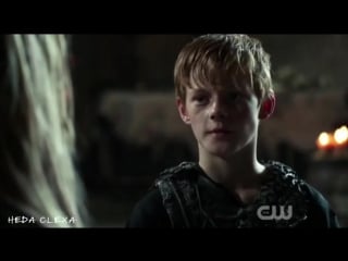 Lexa, clarke and their son aden