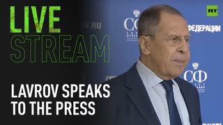 Lavrov addresses media after plenary meeting of federation council