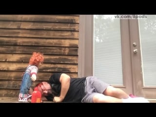 Родители разыграли дочь с помощью куклы чаки / chucky kills dad ! being those parents