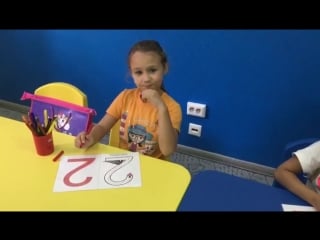 Учимся писать цифру 2