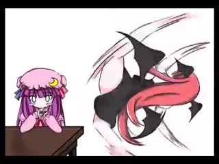 【touhou】 koakuma ☆get down☆ by patchouli ☆ゲッダン☆ ( 360 x 534 ) mp4