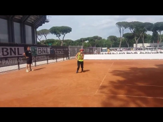 Bine lisicki practice in rome