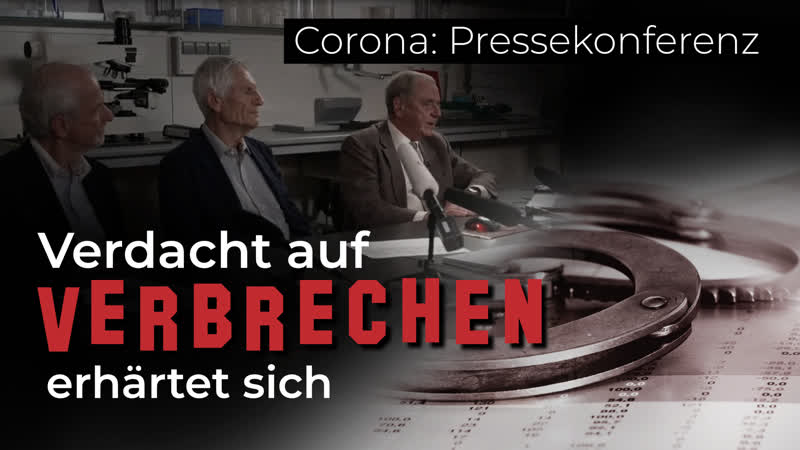 Corona pressekonferenz verdacht auf verbrechen erhärtet sich