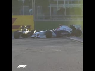 Australia 2009 vettel and kubica tangle