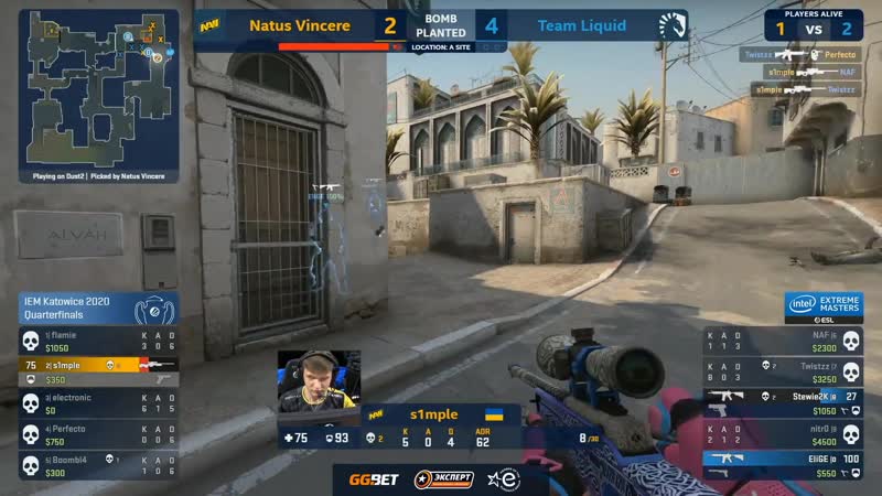 S1mple cr4zy 1v4 vs liquid