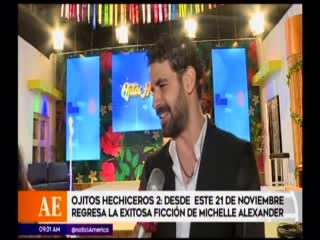 Melissa paredes y sebastian monteghirfo felices con la nueva entrega de ojitos hechiceros