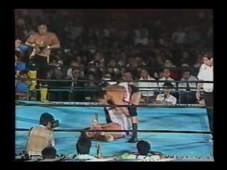 Mitsuharu misawa/toshiaki kawada/tsuyoshi kikuchi vs akira taue/jumbo tsuruta/yoshinari ogawa