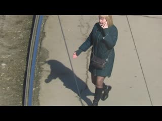 В коричневых колготках 70 ден