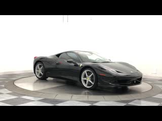 2010 ferrari 458 italia black cuoio