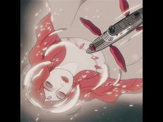 ▹ ghibli; ponyo on the cliff by the sea