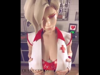 Animation mercy providing first help to your injured cock [720p]