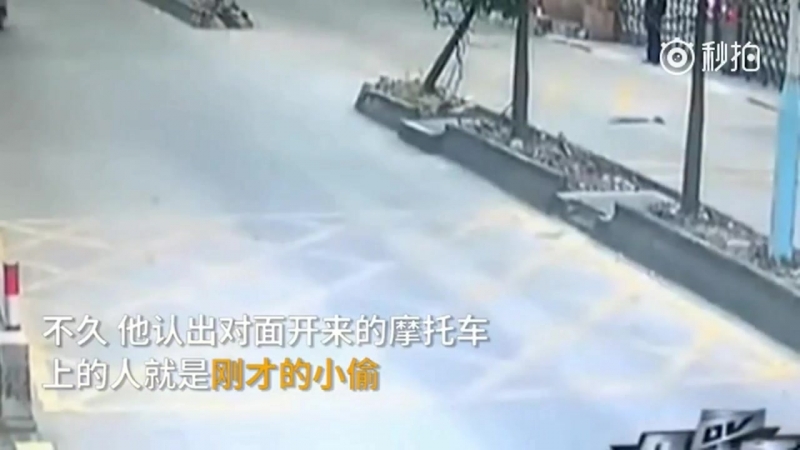 Водитель грузовика эффектно остановил вора, укравшего его телефон из салона