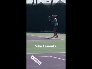 Victoria azarenka practice /miamiopen