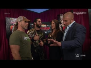 Трипл эйч, стефани, майклз и роллинс (19 10 15)