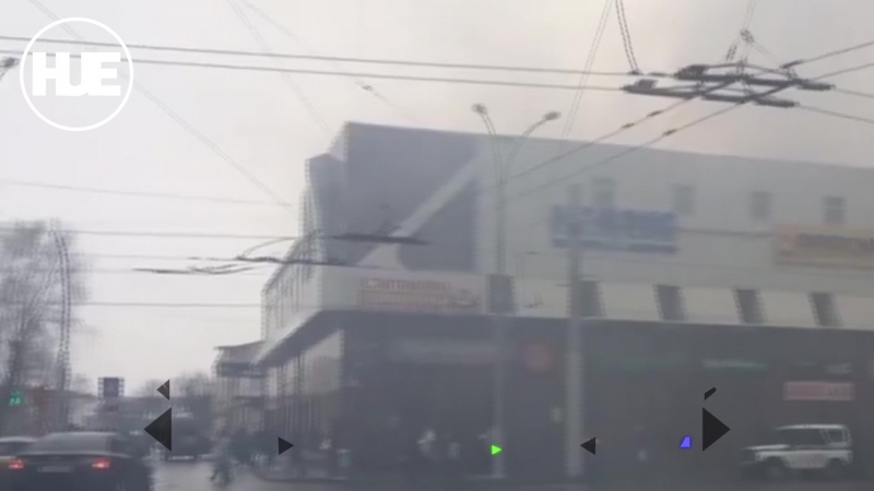В кемеровском тц "зимняя вишня" снова началось возгорание