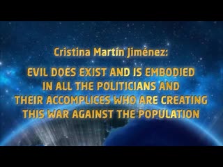 Cristina martín jiménez evil exists and is embodied in all these politicians and their accomplices