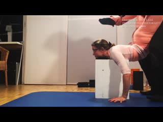 Sls 117 flexyart contortion training cheststand on box also for yoga, pole, balle