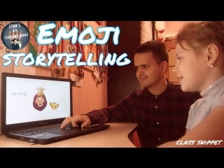 Speaking practice emoji storytelling | class snippet