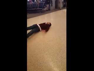 Not stopping at an airport security checkpoint