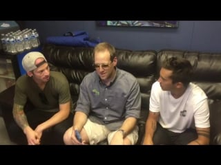 Hanging backstage with twentyonepilots