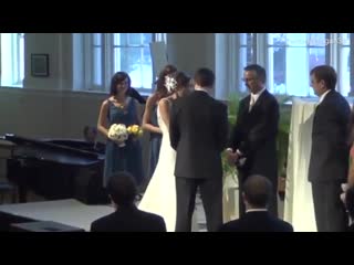 Soon to be wife confesses she just took a big dump before walking down aisle only to realize her soon to be husband had a mic on