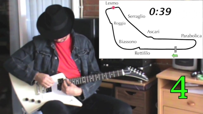 V10 f1 guitar monza 2004 barrichello pole lap record