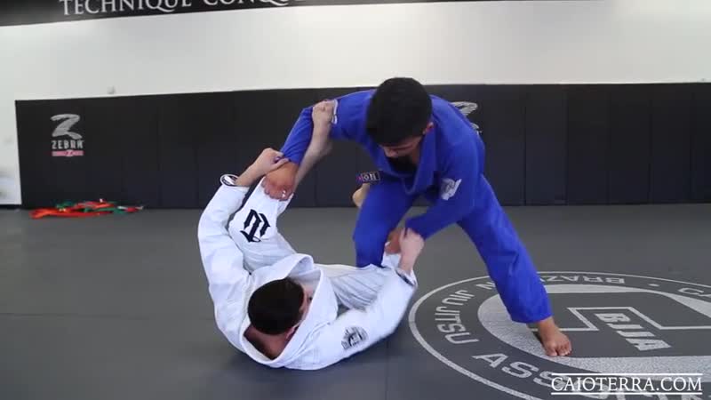 Caio terra foot on biceps sweep