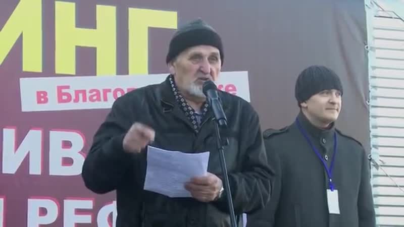 Митинг в благовещенске против пенсионной реформы! 5 ноября 2018 года