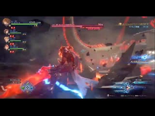 Granblue fantasy relink gameplay dragon knights charge attacks (ps4)