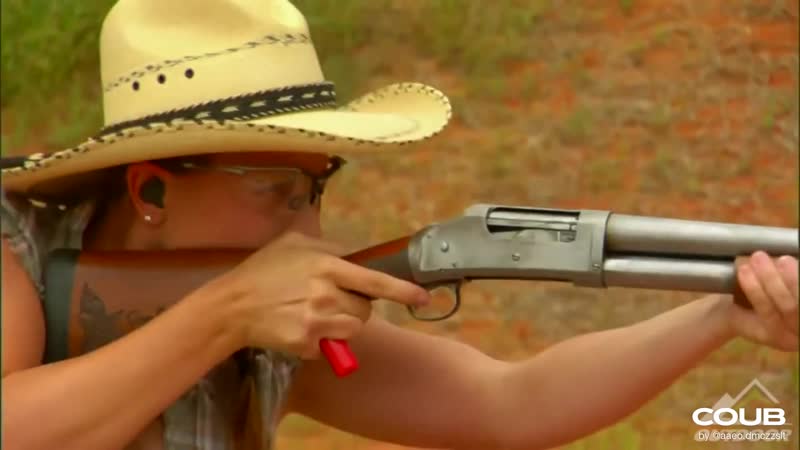 Jasmine jessies unique shotgun loading technique (hottie of the range 2 )