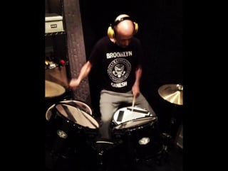 Moby just about the best way to release frustration, pretending the drums are republican congressmen