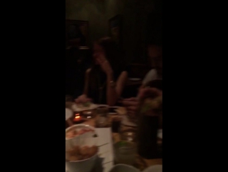 January 21 selena having dinner with megan puleri & friends at nobu in new york, ny (via megan snapchat)