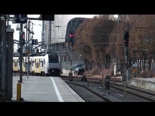 Die mittelrheinbahn (et 460) in munchen als meridian ersatzzug an allen stationen und et 420 460